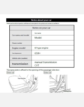subaru pleo 2011-2012 owners manual in english